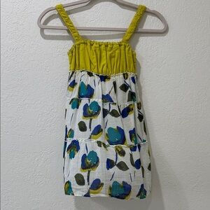 Hollister Yellow and Blue Floral Top